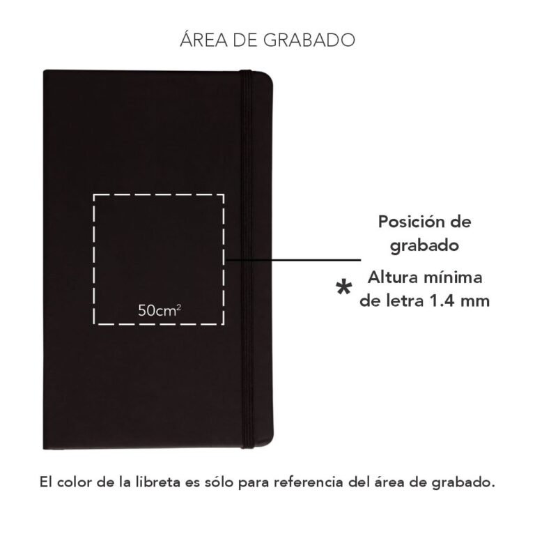 Libreta skin dots grabado