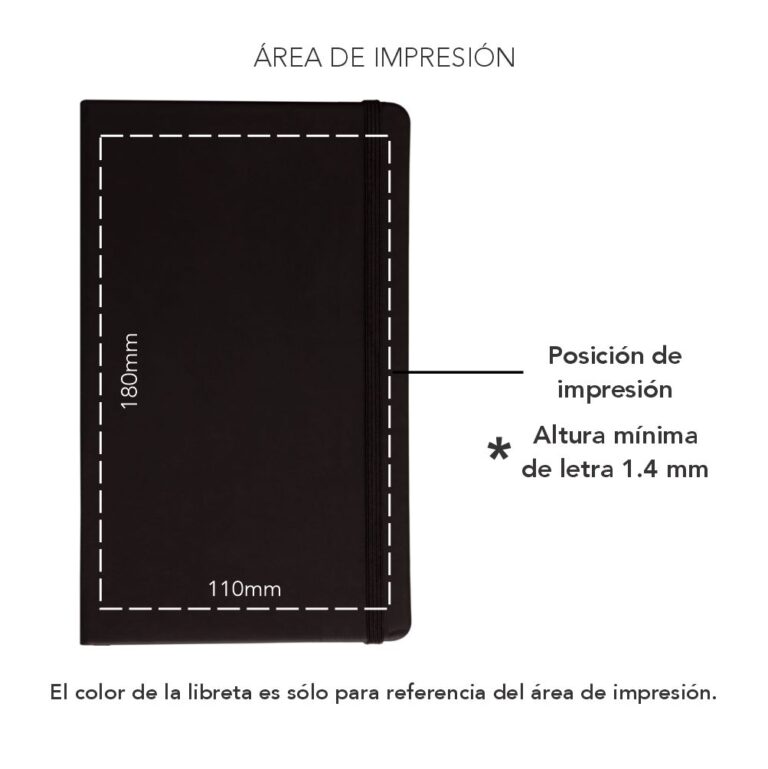 Libreta skin dots impresion